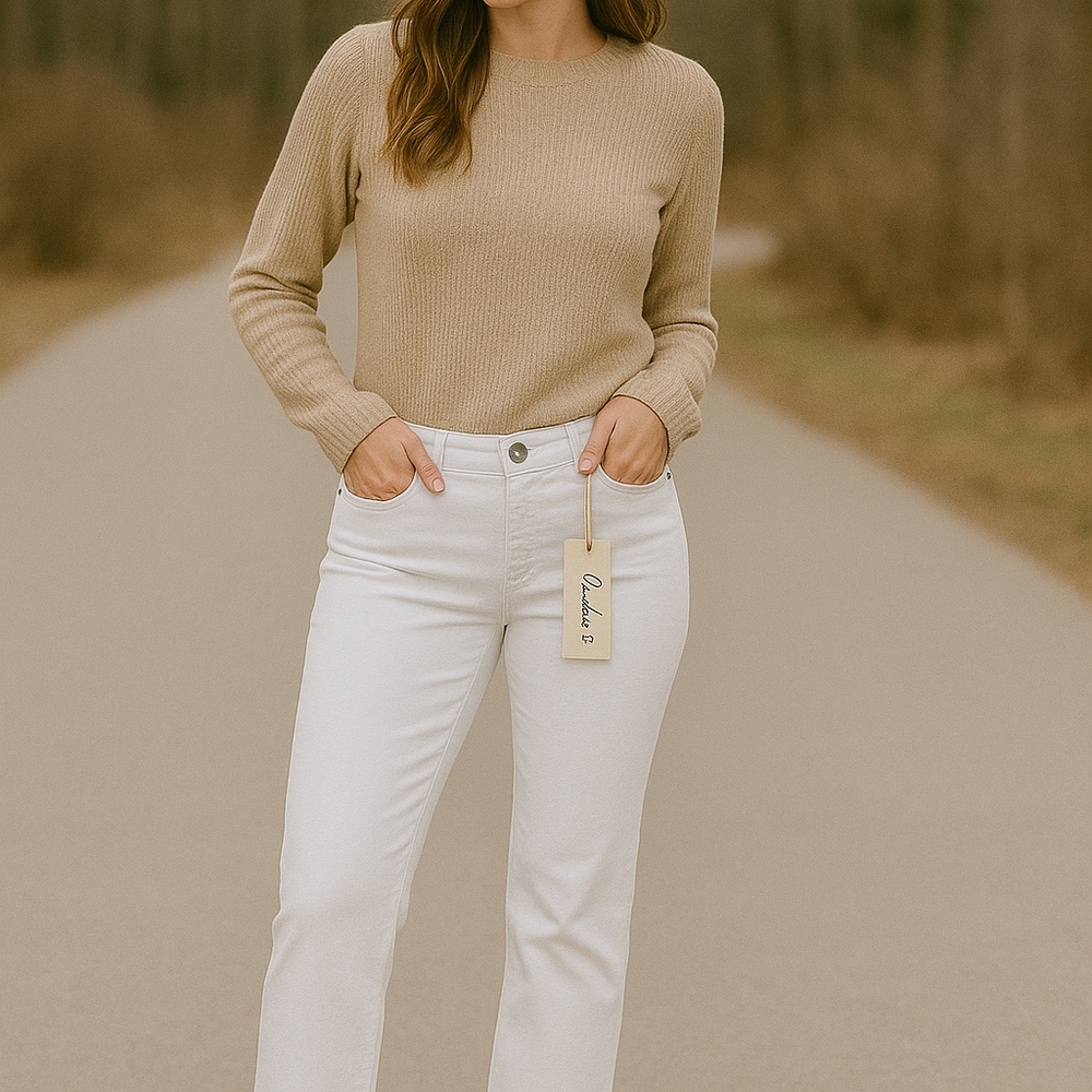 Charlie B Classic White Women's Jeans